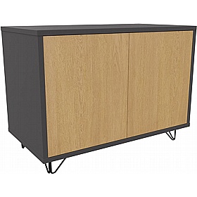 Boss Design Contract 2 Door Desk High Credenza with Wire Feet - Office Storage