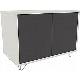 Boss Design Contract 2 Door Desk High Credenza with Wire Feet - Office Storage