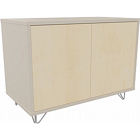 Boss Design Contract 2 Door Desk High Credenza with Wire Feet - Office Storage