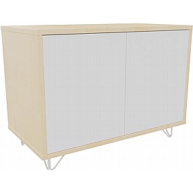 Boss Design Contract 2 Door Desk High Credenza with Wire Feet - Office Storage