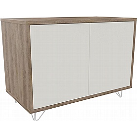 Boss Design Contract 2 Door Desk High Credenza with Wire Feet - Office Storage