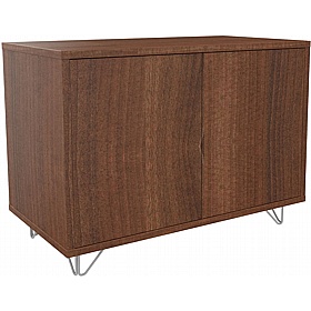 Boss Design Contract 2 Door Desk High Credenza with Wire Feet - Office Storage