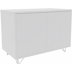 Boss Design Contract 2 Door Desk High Credenza with Wire Feet - Office Storage