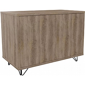 Boss Design Contract 2 Door Desk High Credenza with Wire Feet - Office Storage