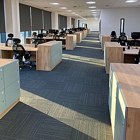 Unified Duo 6 Person Wooden Office Lockers - Office Storage