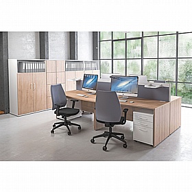 Unified Duo Combination Office Cupboards - Office Storage