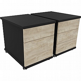 Unified Duo Flush Low Mobile Under Desk Pedestals - Office Storage