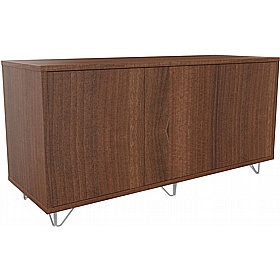 Boss Design Contract 3 Door Desk High Credenza with Wire Feet - Office Storage