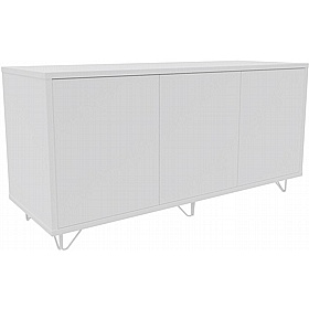 Boss Design Contract 3 Door Desk High Credenza with Wire Feet - Office Storage
