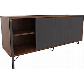 Boss Design Contract 4 Door Desk High Credenza with Wire Feet - Office Storage