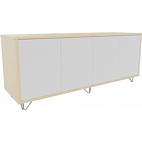 Boss Design Contract 4 Door Desk High Credenza with Wire Feet - Office Storage