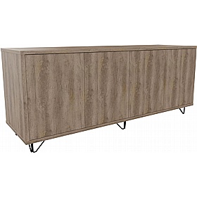 Boss Design Contract 4 Door Desk High Credenza with Wire Feet - Office Storage