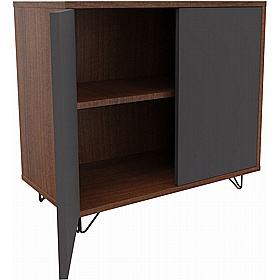 Boss Design Contract 2 Door Tall Credenza with Wire Feet - Office Storage