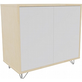 Boss Design Contract 2 Door Tall Credenza with Wire Feet - Office Storage