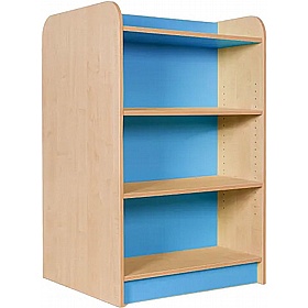 KubbyClass Double Sided Library Bookcases Island with Centre Seat Bundle - School Furniture