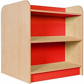 KubbyClass Double Sided Library Bookcases Island with Centre Seat Bundle - School Furniture