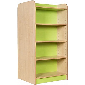 KubbyClass Double Sided Library Bookcases Island with Centre Seat Bundle - School Furniture