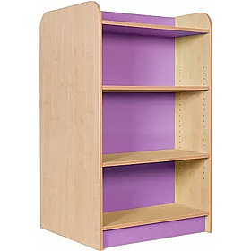 KubbyClass Double Sided Library Bookcases Island with Centre Seat Bundle - School Furniture