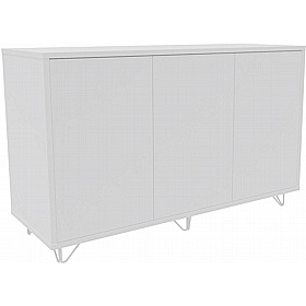 Boss Design Contract 3 Door Tall Credenza with Wire Feet - Office Storage