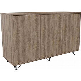 Boss Design Contract 3 Door Tall Credenza with Wire Feet - Office Storage