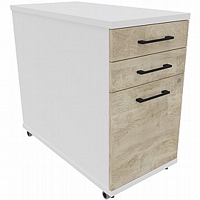 Unified Duo Mobile Desk High Pedestals - Office Storage