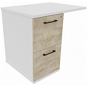 Unified Duo Rectangular Desk High Extension Pedestal - Office Storage