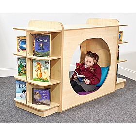 KubbyClass Library Hideaway Play Nook and Storage Bundle - School Furniture