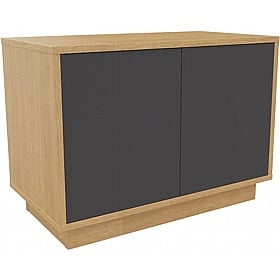 Boss Design Contract 2 Door Desk High Credenza with Plinth Base - Office Storage