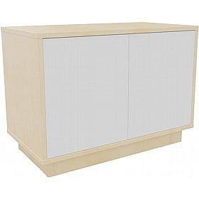Boss Design Contract 2 Door Desk High Credenza with Plinth Base - Office Storage