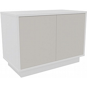 Boss Design Contract 2 Door Desk High Credenza with Plinth Base