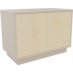 Boss Design Contract 2 Door Desk High Credenza with Plinth Base - Office Storage