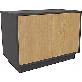 Boss Design Contract 2 Door Desk High Credenza with Plinth Base - Office Storage
