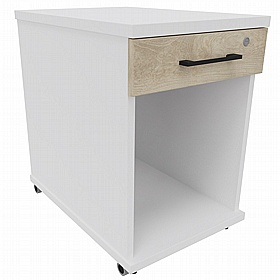 Unified Duo Tall Mobile Under Desk Lever Arch Storage Pedestals