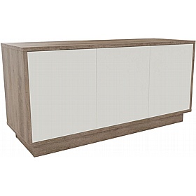 Boss Design Contract 3 Door Desk High Credenza with Plinth Base - Office Storage