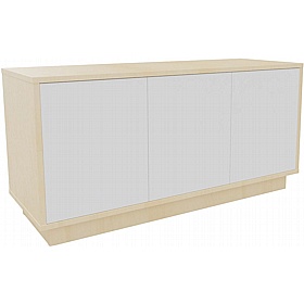 Boss Design Contract 3 Door Desk High Credenza with Plinth Base - Office Storage