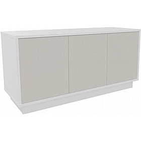 Boss Design Contract 3 Door Desk High Credenza with Plinth Base - Office Storage