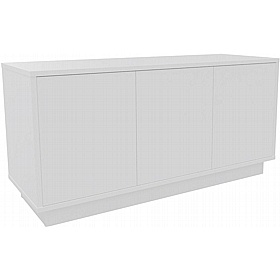 Boss Design Contract 3 Door Desk High Credenza with Plinth Base - Office Storage