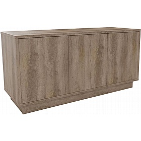 Boss Design Contract 3 Door Desk High Credenza with Plinth Base - Office Storage