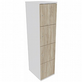 Unified Duo Wooden Office Lockers - Office Storage
