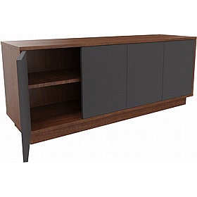 Boss Design Contract 4 Door Desk High Credenza with Plinth Base - Office Storage