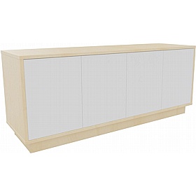 Boss Design Contract 4 Door Desk High Credenza with Plinth Base - Office Storage