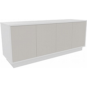 Boss Design Contract 4 Door Desk High Credenza with Plinth Base - Office Storage