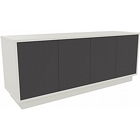 Boss Design Contract 4 Door Desk High Credenza with Plinth Base - Office Storage
