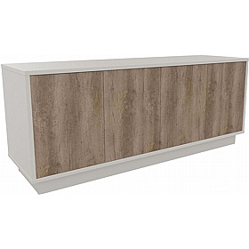 Boss Design Contract 4 Door Desk High Credenza with Plinth Base - Office Storage