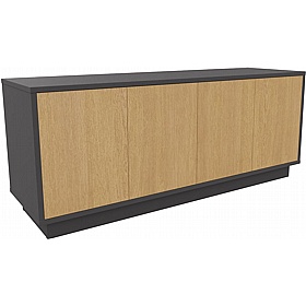 Boss Design Contract 4 Door Desk High Credenza with Plinth Base - Office Storage
