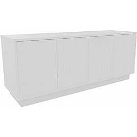 Boss Design Contract 4 Door Desk High Credenza with Plinth Base - Office Storage