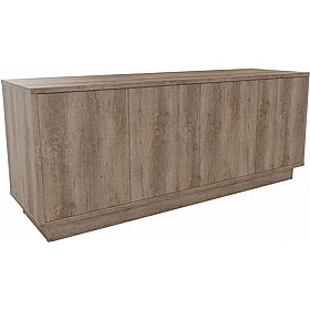 Boss Design Contract 4 Door Desk High Credenza with Plinth Base - Office Storage
