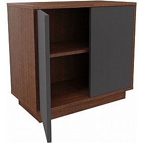 Boss Design Contract 2 Door Tall Credenza with Plinth Base - Office Storage