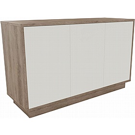 Boss Design Contract 3 Door Tall Credenza with Plinth Base - Office Storage