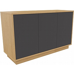 Boss Design Contract 3 Door Tall Credenza with Plinth Base - Office Storage